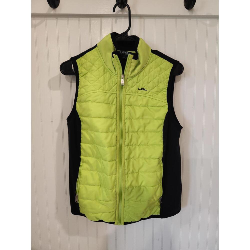 Lauren By Ralph Lauren Bright Green Vest Womens L